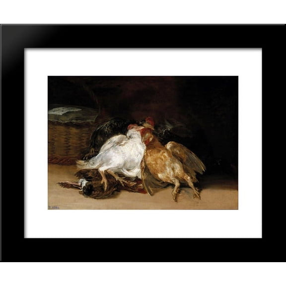 Dead Birds 20x24 Framed Art Print by Francisco Goya