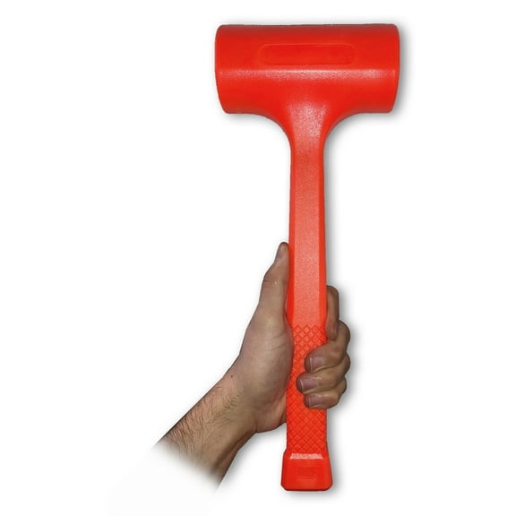 4 LB DEAD BLOW HAMMER, NEON ORANGE Auto Body/Professional Shockproof Hammer