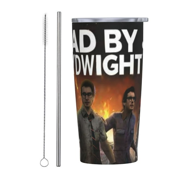 Dead By Daylight Dbd Car Cup With Straw 20oz Stainless Steel Tumbler Push-Pull Lid Sports Water Bottle Insulated Travel Cup