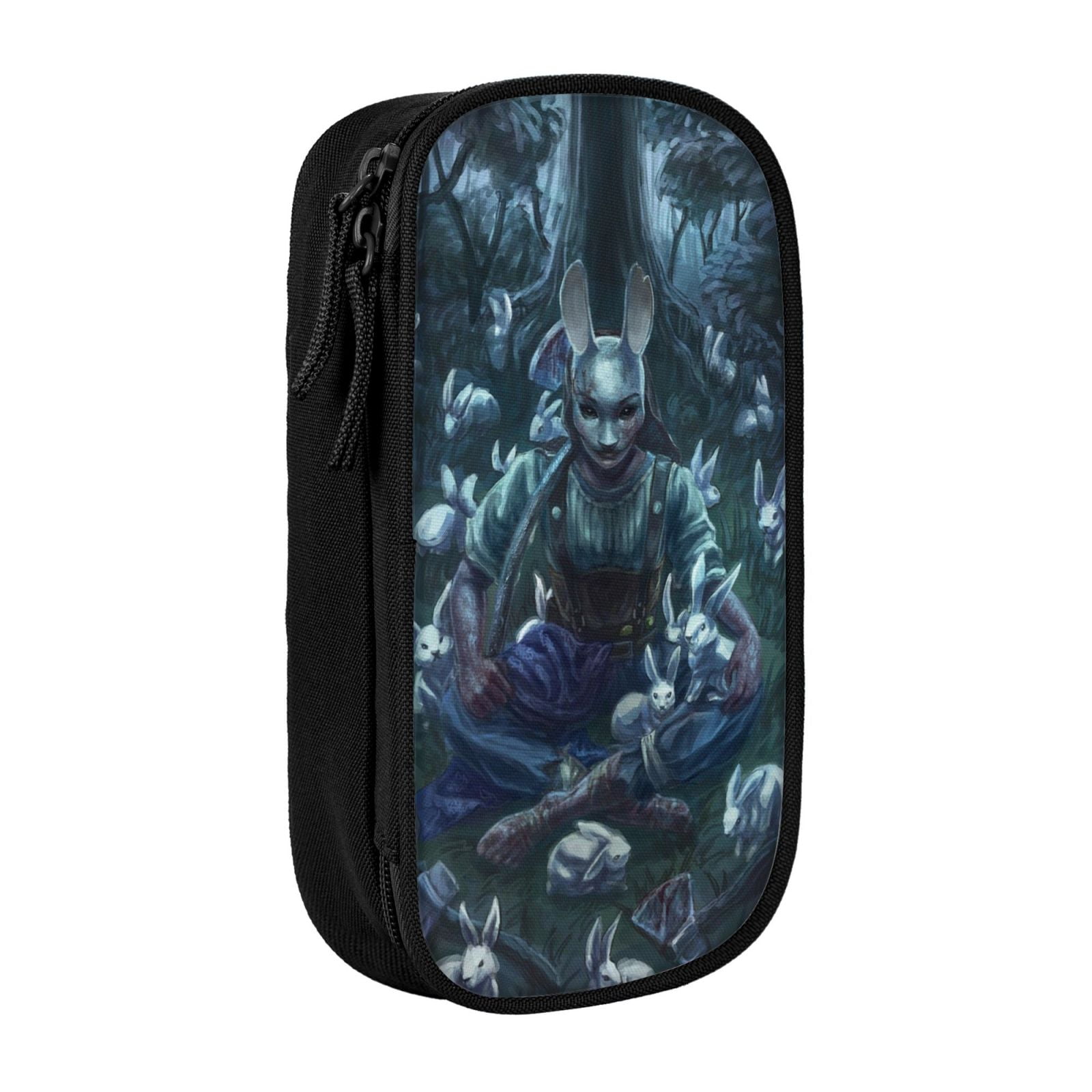 Dead By Daylight Dbd Pencil Case Large Capacity Pencil Pouch Pen Bag Office Stationery Organizer Travel Makeup Bag Black