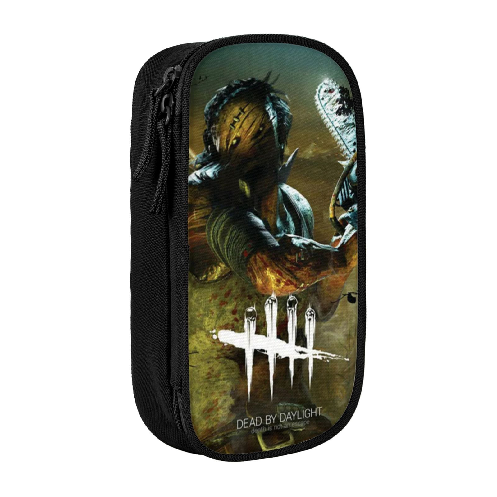 Dead By Daylight Dbd Pencil Case Large Capacity Pencil Pouch Pen Bag Office Stationery Organizer Travel Makeup Bag Black