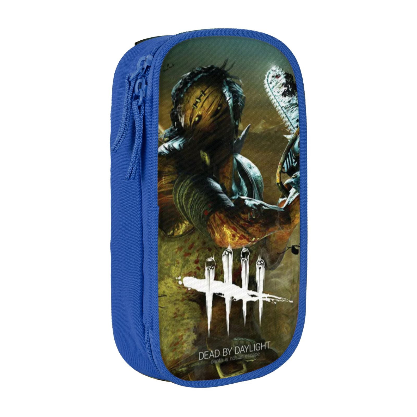 Dead By Daylight Dbd Pencil Case Large Capacity Pencil Pouch Pen Bag Office Stationery Organizer Travel Makeup Bag Blue
