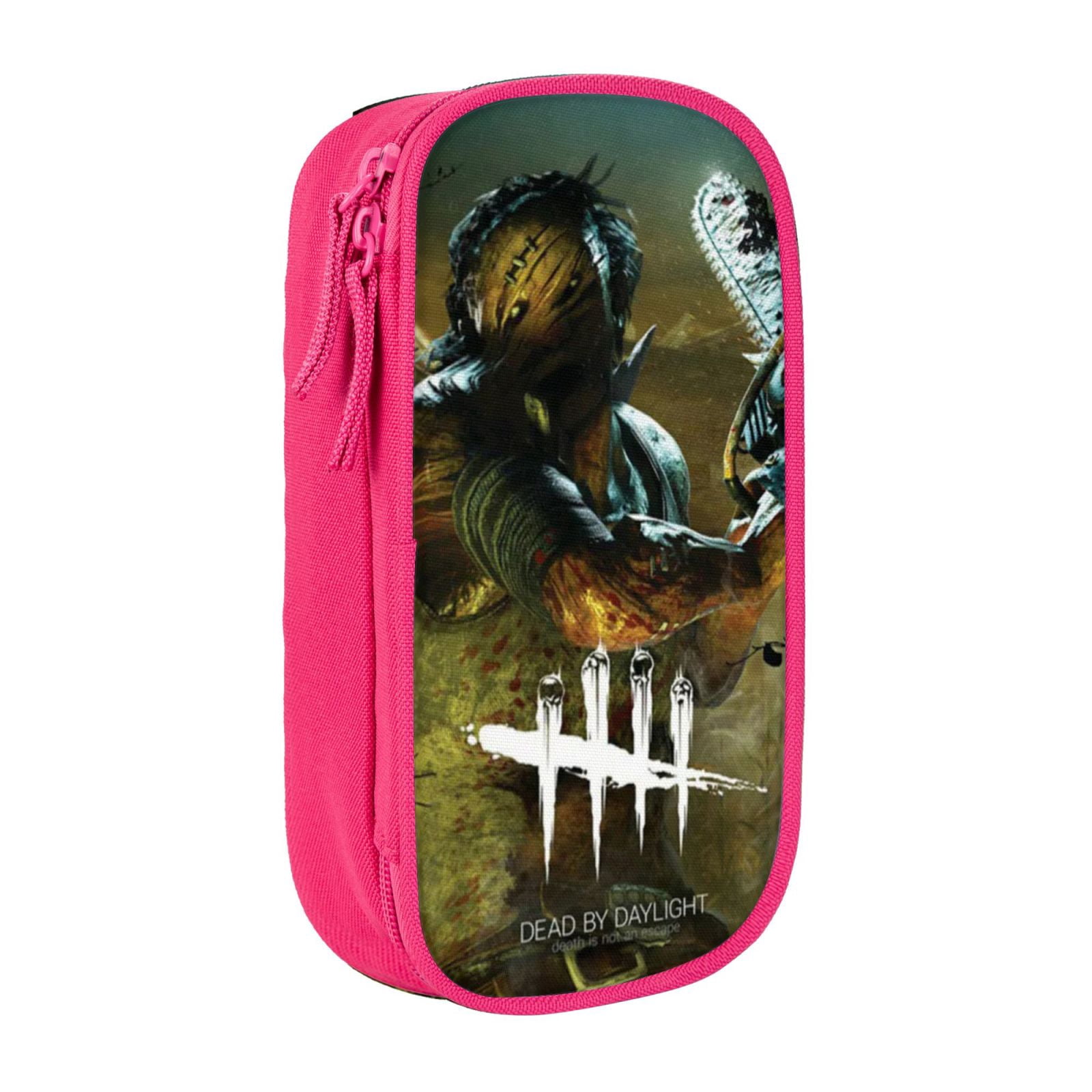 Dead By Daylight Dbd Pencil Case Large Capacity Pencil Pouch Pen Bag Office Stationery Organizer Travel Makeup Bag Pink