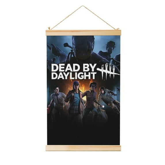 Dead By Daylight Dbd Wooden Shaft Hanging Poster Home Decor Poster Wall Art Painting For Living Room Bedroom 12"X18"