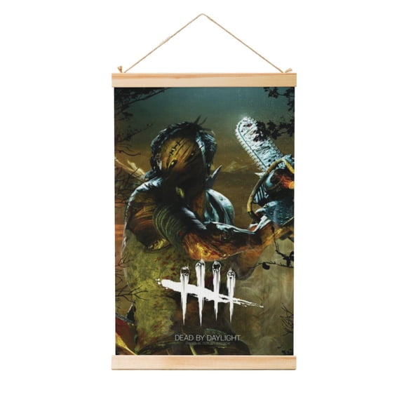 Dead By Daylight Dbd Wooden Shaft Hanging Poster Home Decor Poster Wall Art Painting For Living Room Bedroom 16"X24"