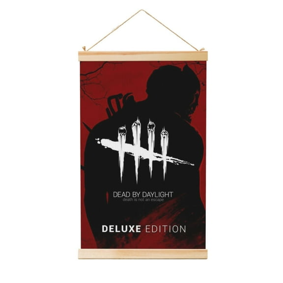 Dead By Daylight Dbd Wooden Shaft Hanging Poster Home Decor Poster Wall Art Painting For Living Room Bedroom 36"X24"