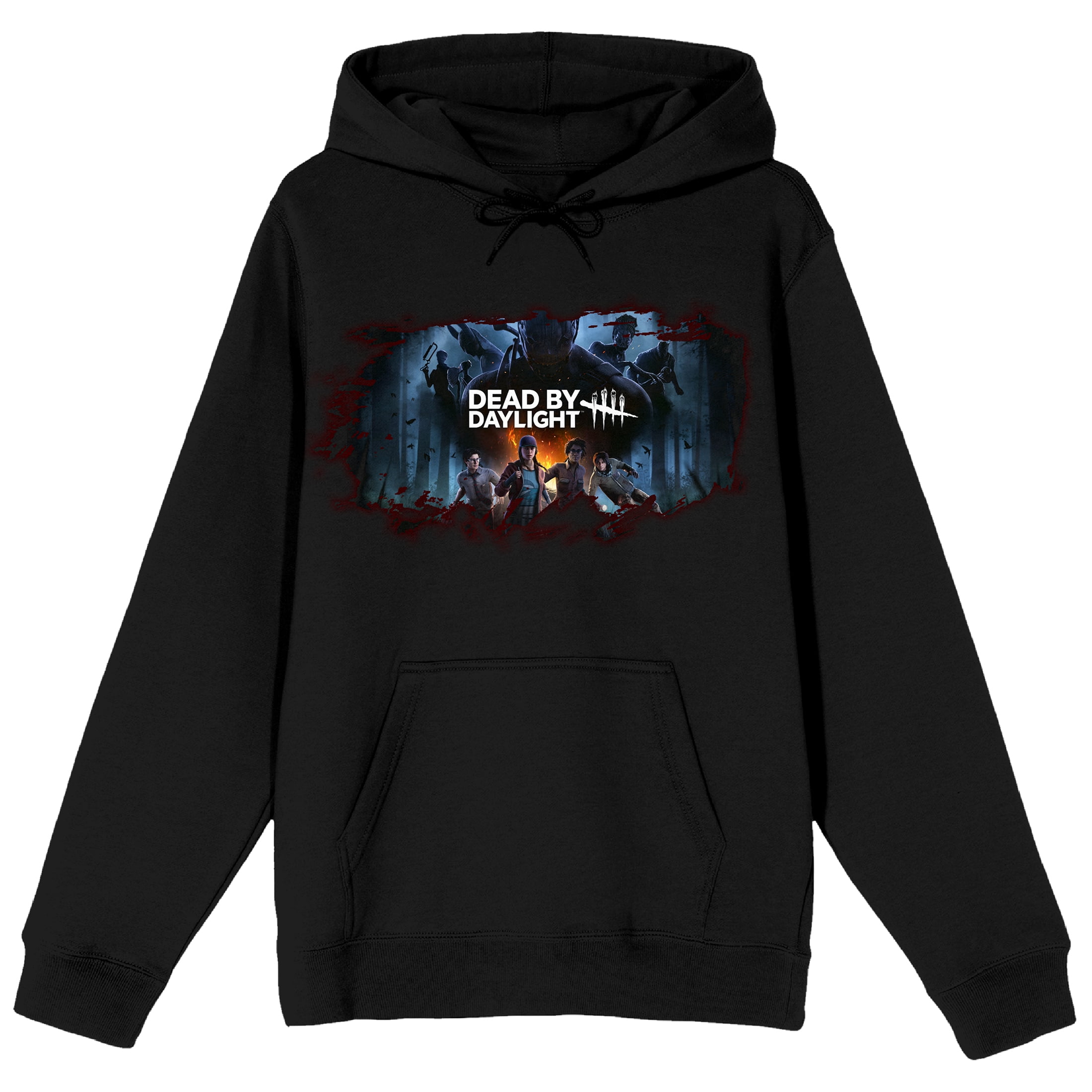 Dead By Daylight Game Poster Art Long Sleeve Black Adult Sweatshirt -Large