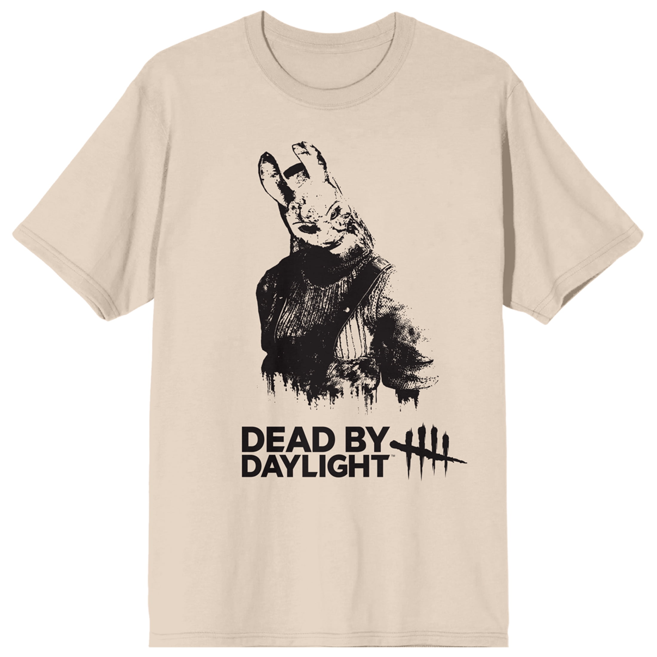 Dead By Daylight Huntress Monotone Art Crew Neck Short Sleeve Womens Natural T-shirt-XXL