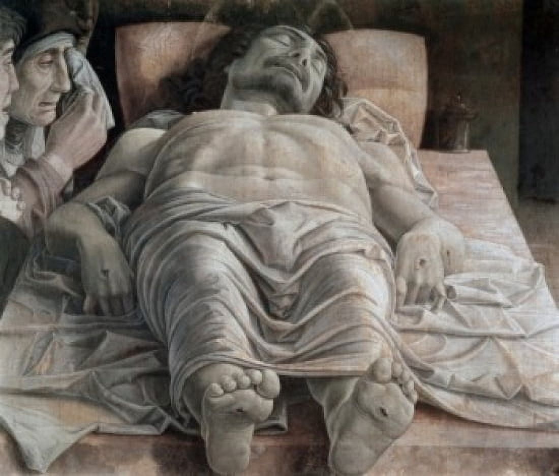 The Dead Christ Aftr 1466 Andrea Mantegna (1431-1506 Italian) Distemper On Canvas Pinacoteca di Brera Milan Italy Canvas Art - Andrea Mantegna (18 x 24)