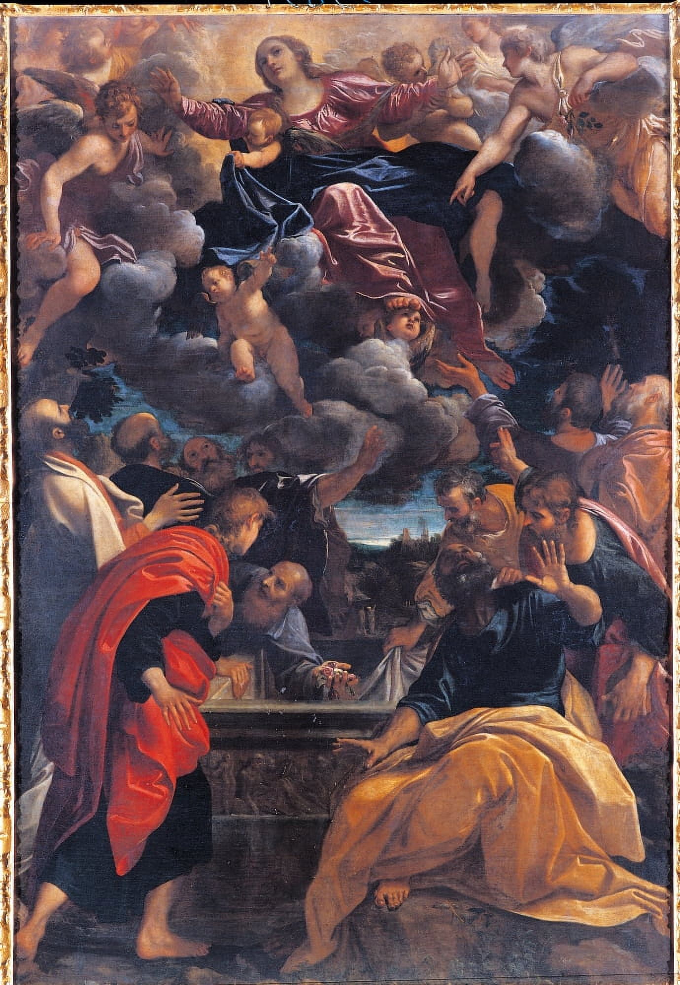 Dead Christ With Madonna Canvas Art - (18 x 24)