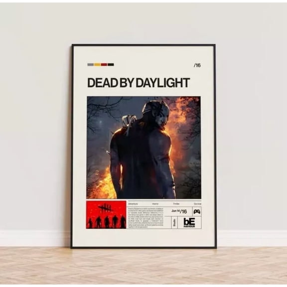 Dead By Daylight Poster Video Game Poster Minimalist Game Print Gaming Room POSTER Home Decor Vintage Art Print Haging Poster Cute Birthday Gift Wall Art