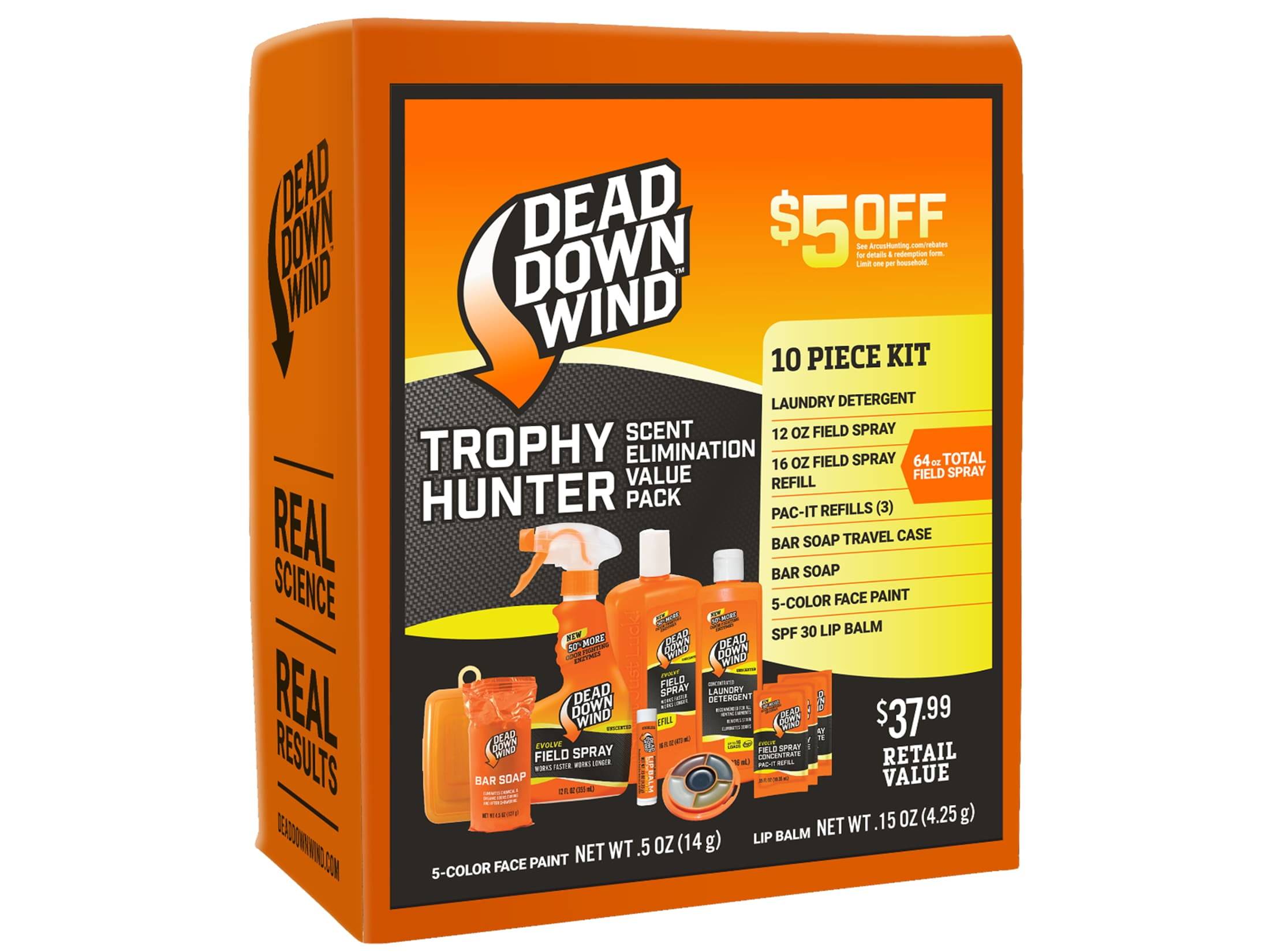 Dead Down Wind 2085 Trophy Hunter Kit 64oz Field Spray 8oz Laundry