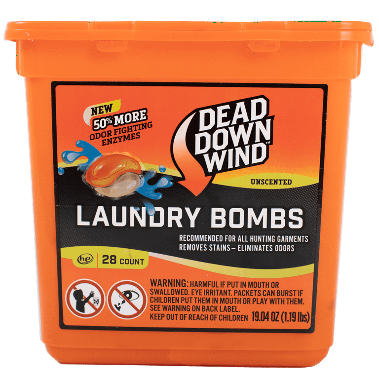 .com: Dead Down Wind Unscented Laundry Bundle, 40oz Bottle Detergent  & 30 Count Odorless Dryer Sheets