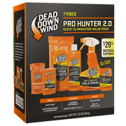 Dead Down Wind Pro Hunter 2.0 7-Piece Kit Complete System of Scent Elimination for Body, Clothing and Field Use
