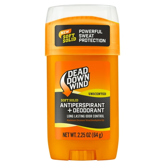 Dead Down Wind Unscented Soft-Solid Antiperspirant + Deodorant (Unisex) 2.25 oz. Stick