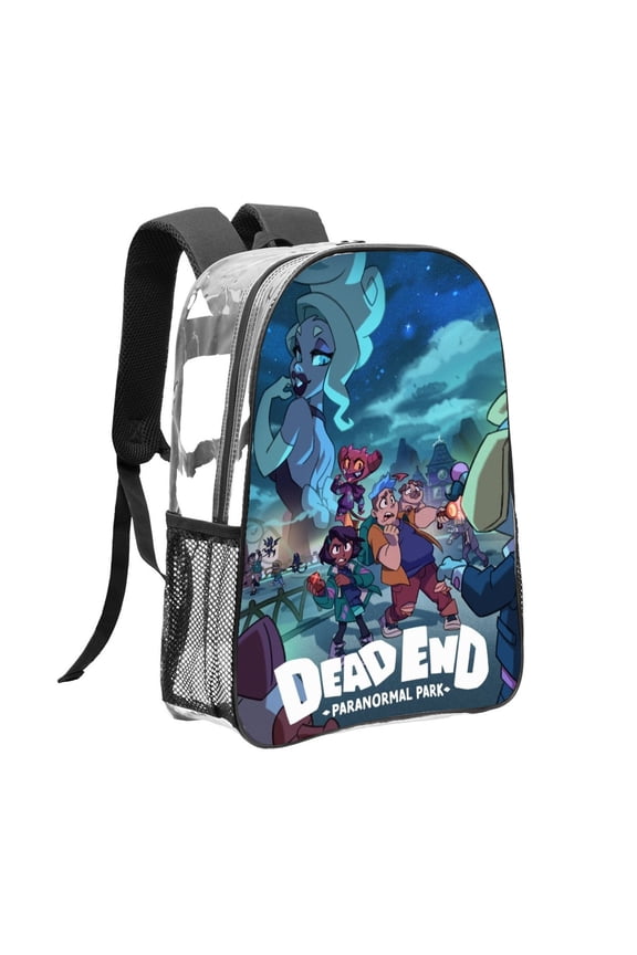 Dead End Paranormal Park Pattern Transparent Backpack Lightweight And fashionable Showcasing Personality And Leading The Trend