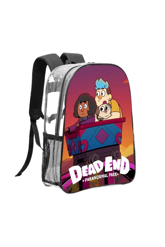 Dead End Paranormal Park Pattern Transparent Backpack Lightweight And fashionable Showcasing Personality And Leading The Trend