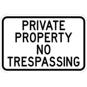 Dead End Private Property No Trespassing Sign - 12 x 18 Warning Sign. A Real Sign. 10 Year 3M Warranty