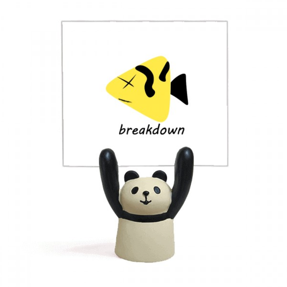 Dead Fish Sad Depressed Art Deco Fashion Memo Holder Cartoon Animal Panda Stand Decoration