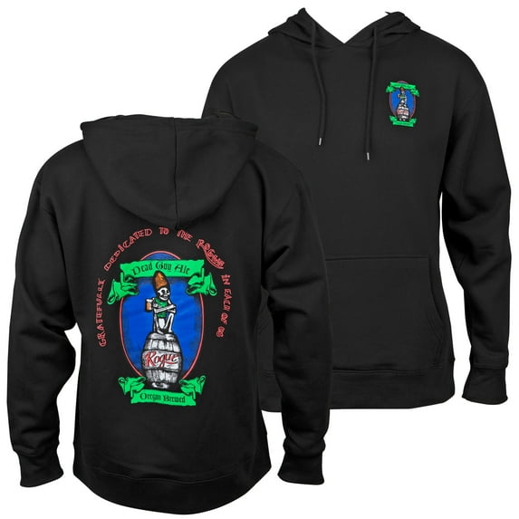 Dead Guy Full Color Logo Front and Back Print Hoodie-Large