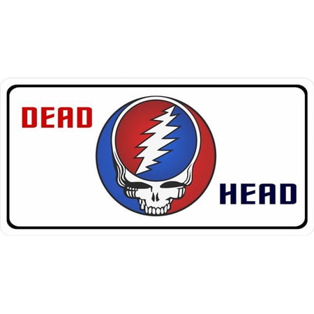 Dead Head Logo Photo License Plate