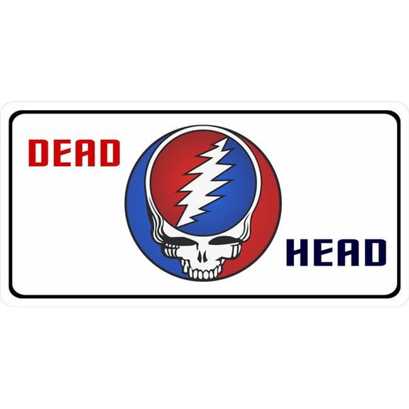 Dead Head Logo Photo License Plate