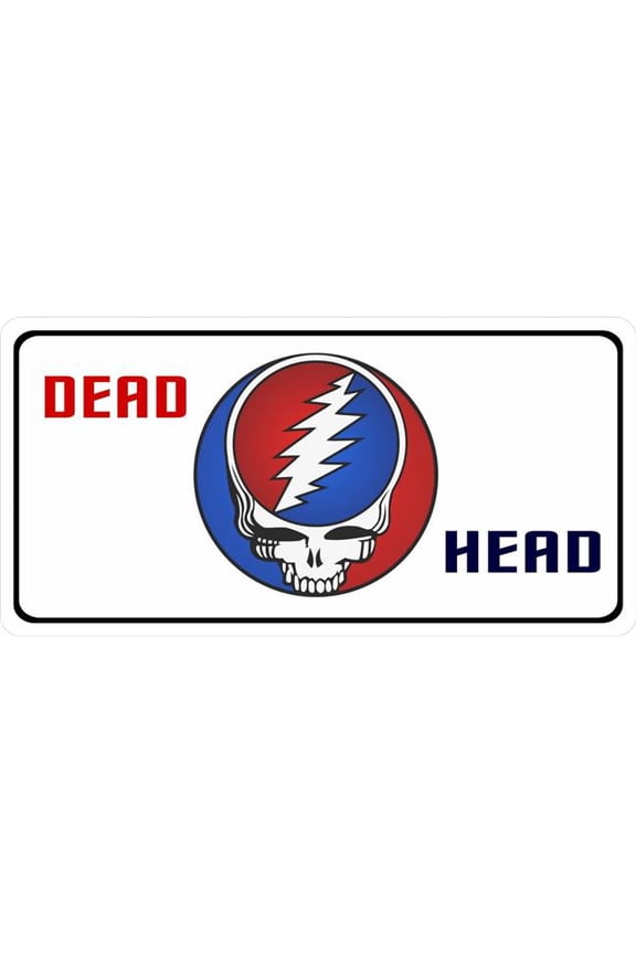 Dead Head Logo Photo License Plate