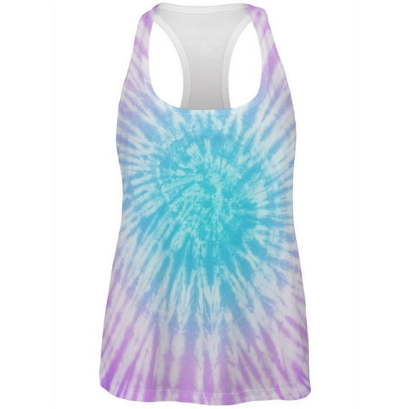 Dead Head Tie Dye All Over Womens Work Out Tank Top - 2X-Large