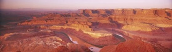 Dead Horse Point at sunrise in Dead Horse Point State Park Utah USA Canvas Art - Panoramic Images (36 x 12)