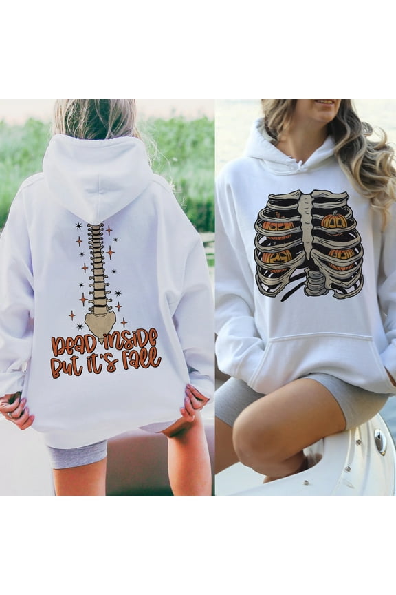 Dead Inside But It's Fall shirt, Skeleton Fall sweater, Pumpkin shirt, Fall sweater, Fall Pumpkin cozy clothing, Autumn apparel, Skeleton shirt