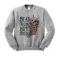 thumbnail image 1 of Dead Inside but Spiced Sweatshirt Unisex 2X-Large Grey, 1 of 5