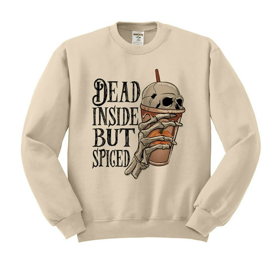 Dead Inside but Spiced Sweatshirt Unisex 3X-Large Sand