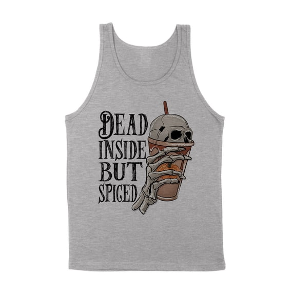 Dead Inside but Spiced Tank Top Unisex 2X-Large Grey