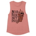 thumbnail image 1 of Dead Inside but Spiced Women's Muscle Tank Medium Desert Pink, 1 of 5
