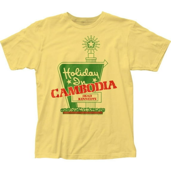 Dead Kennedys Men's Holiday In Cambodia Slim Fit T-shirt X-Large Banana