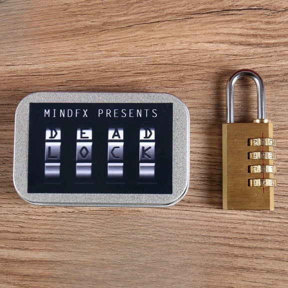 Dead Lock Magic Trick Medium Size Prediction Lock Induction Coded Close Up Street Magic Props Gimmick Mentalism Magia Toy Tricks