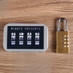 Dead Lock Magic Trick Medium Size Prediction Lock Induction Coded Close Up Street Magic Props Gimmick Mentalism Magia Toy Tricks