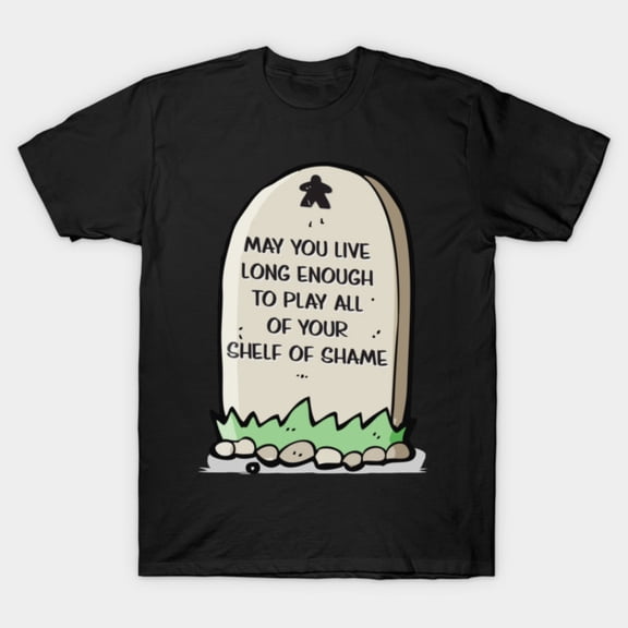 Dead Meeple Broken Board Game Token Tabletop Strategy Defeat Faction Unisex T-Shirt, up to size 3XL.