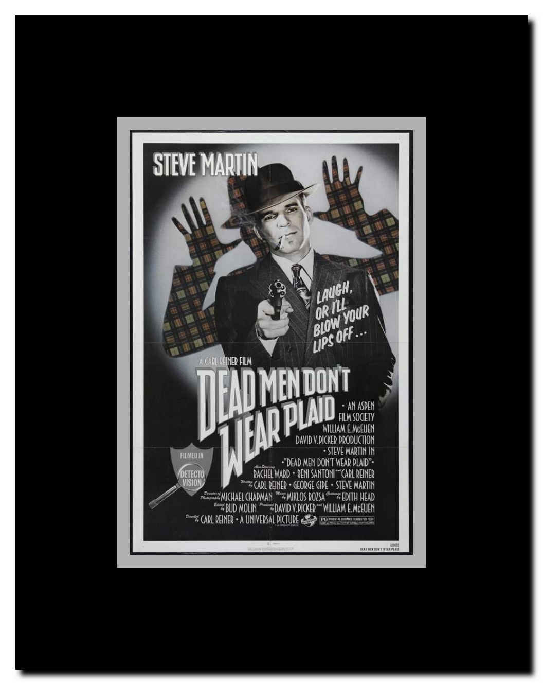 Dead Men Don't Wear Plaid Framed Movie Poster