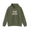 thumbnail image 1 of Dead Monster Toy Machine Skateboard 00s Vintage Classic Hoodie Print - XL / Military Green, 1 of 5