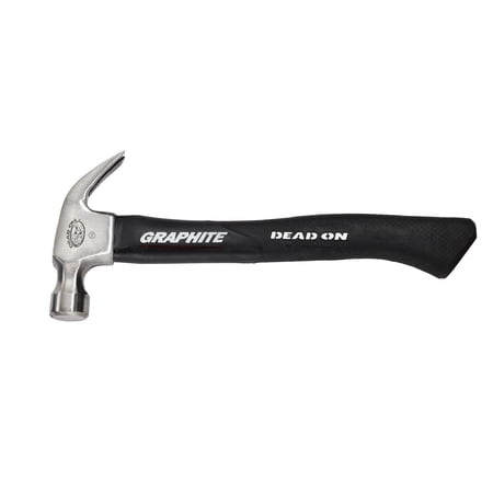 Dead On Tools Smooth Face 16 oz Graphite Hammer, Black, DO16-GS