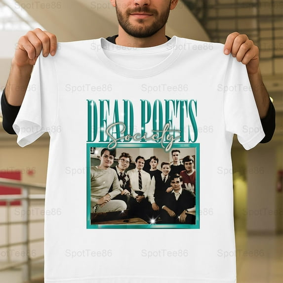 Dead Poets Society O Captain My Captain Retro Vintage Movie Quote Graphic G024 Unisex T-Shirt, Up to Size 5XL