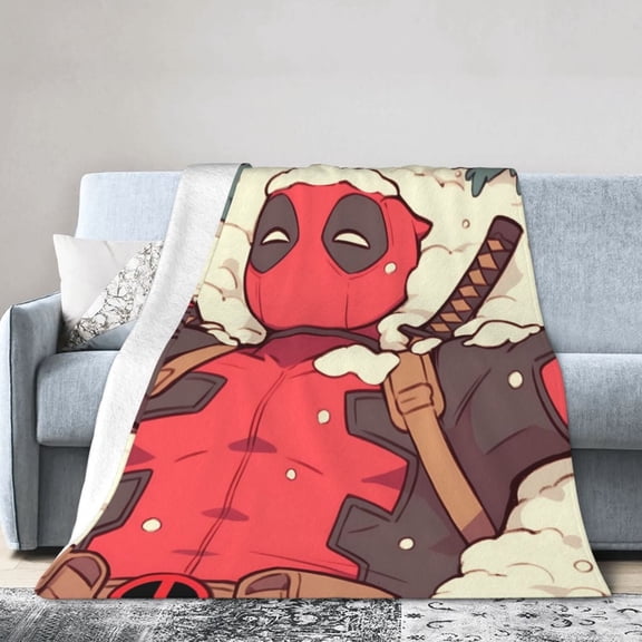 Dead-Pool Blanket, Soft Flannel Throw Blanket Super Soft Lightweight Cozy Blankets Travel Throw Blanket Bedding And Sofa For All Season For Adults Kids Teens 40"X30"