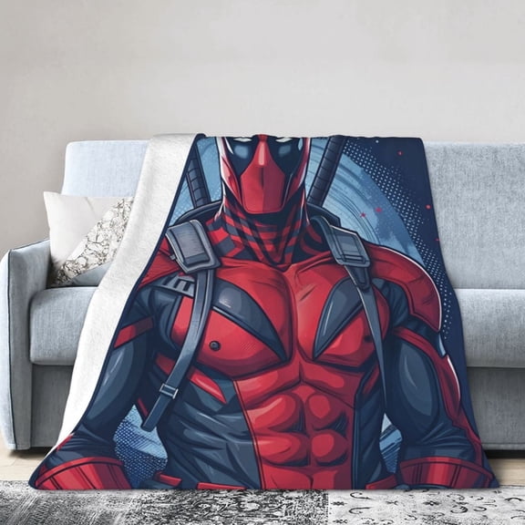 Dead-Pool Blanket, Soft Flannel Throw Blanket Super Soft Lightweight Cozy Blankets Travel Throw Blanket Bedding And Sofa For All Season For Adults Kids Teens 50"X40"