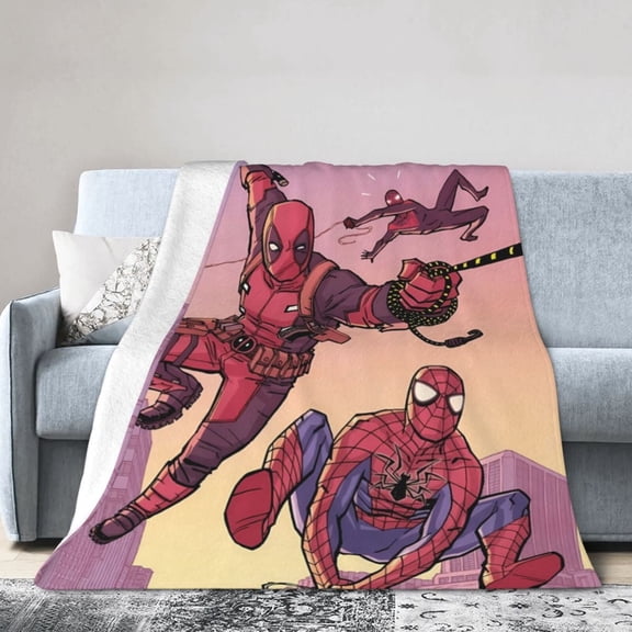 Dead-Pool Blanket, Soft Flannel Throw Blanket Super Soft Lightweight Cozy Blankets Travel Throw Blanket Bedding And Sofa For All Season For Adults Kids Teens 80"X60"