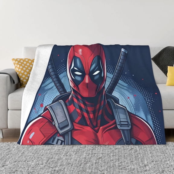 Dead-Pool Blanket, Ultra Soft Throw Blankets, Comfy Flannel Throw Blanket For Sofa Couch Bedroom Living Rooms Warm All Season Home Decor, For Adults, Kids And Teens 60"X50"