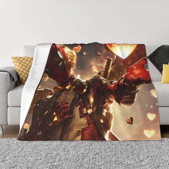 Dead-Pool Blanket, Ultra Soft Throw Blankets, Comfy Flannel Throw Blanket For Sofa Couch Bedroom Living Rooms Warm All Season Home Decor, For Adults, Kids And Teens 60"X50"