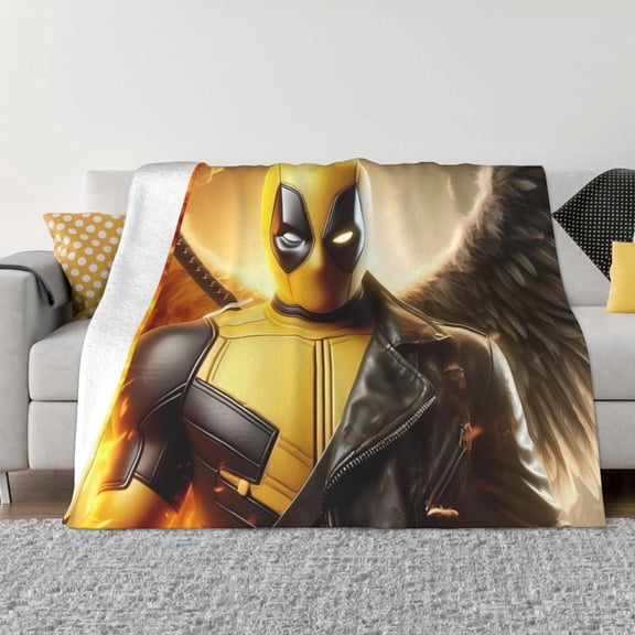 Dead-Pool Blanket, Ultra Soft Throw Blankets, Comfy Flannel Throw Blanket For Sofa Couch Bedroom Living Rooms Warm All Season Home Decor, For Adults, Kids And Teens 60"X50"