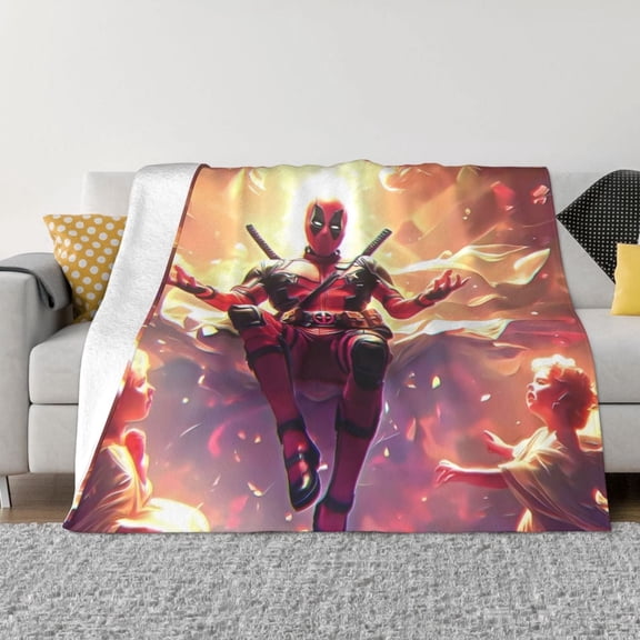 Dead-Pool Blanket, Ultra Soft Throw Blankets, Comfy Flannel Throw Blanket For Sofa Couch Bedroom Living Rooms Warm All Season Home Decor, For Adults, Kids And Teens 60"X50"