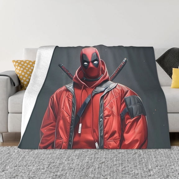 Dead-Pool Blanket, Ultra Soft Throw Blankets, Comfy Flannel Throw Blanket For Sofa Couch Bedroom Living Rooms Warm All Season Home Decor, For Adults, Kids And Teens 60"X50"
